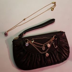 Juicy Couture wristlet plus Necklace